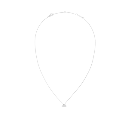 Crystal Zodiac Chain Necklace Silver