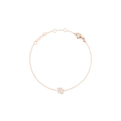 Crystal Zodiac Chain Bracelet Rose Gold