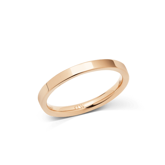 Line Ring Polished Rose Gold 2.5mm