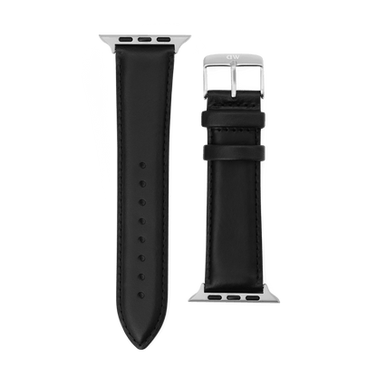 Smartwatch Leather Strap Sheffield Silver