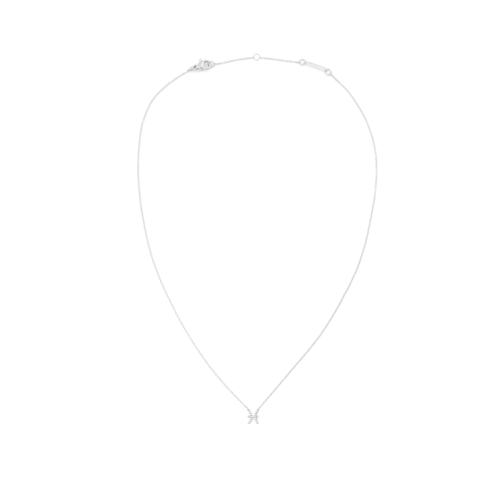 Crystal Zodiac Chain Necklace Silver