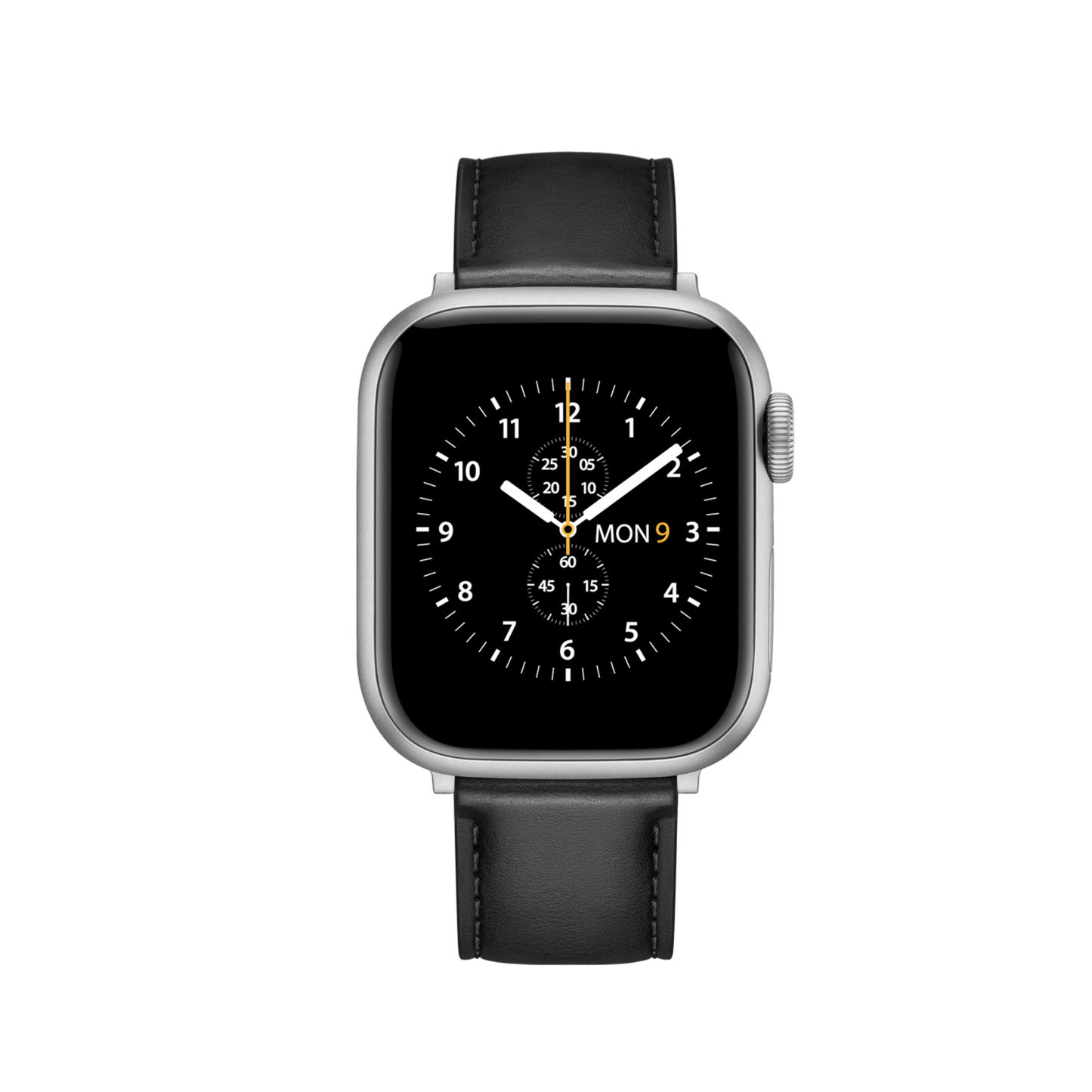Smartwatch Strap Leather Silver