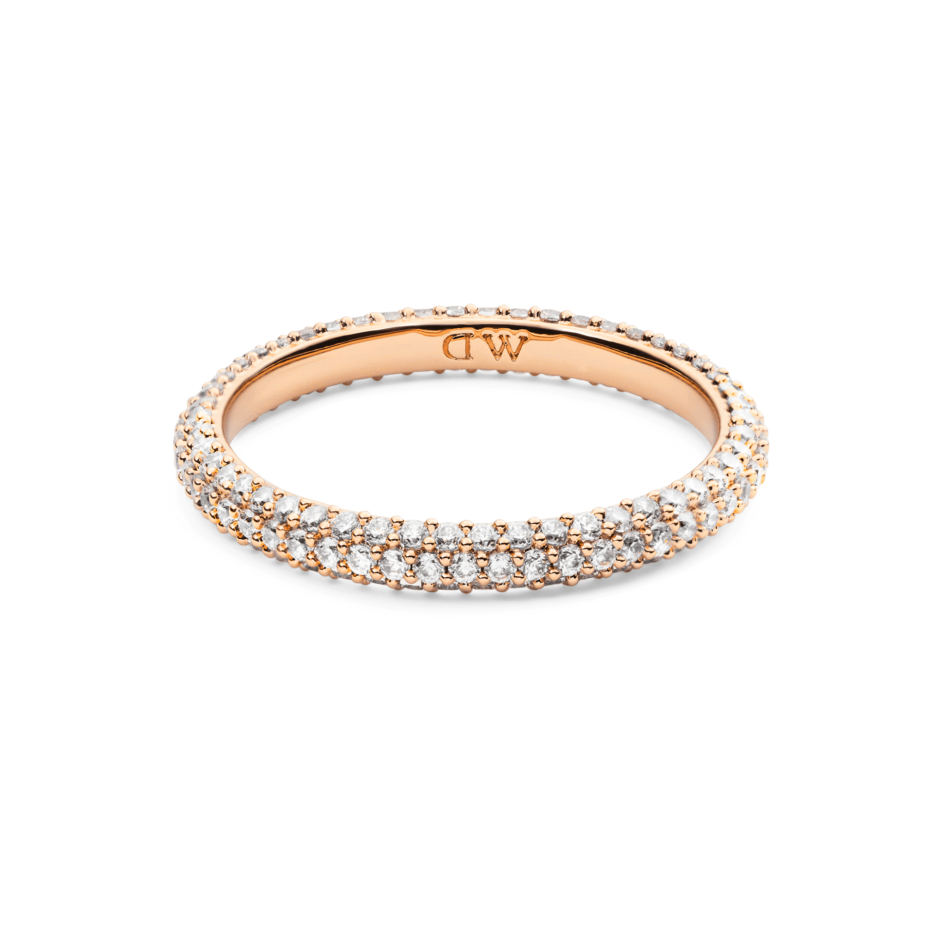 Pavé Ring Rose Gold 3 mm