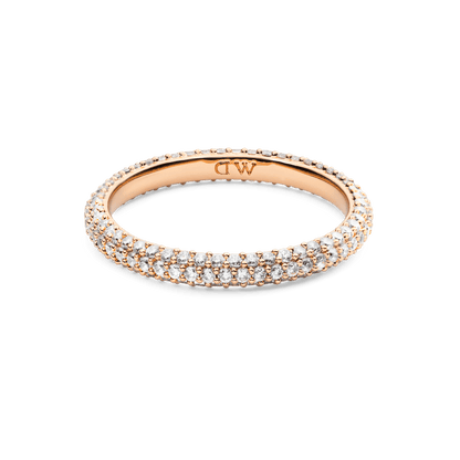 Pavé Ring Rose Gold 3 mm