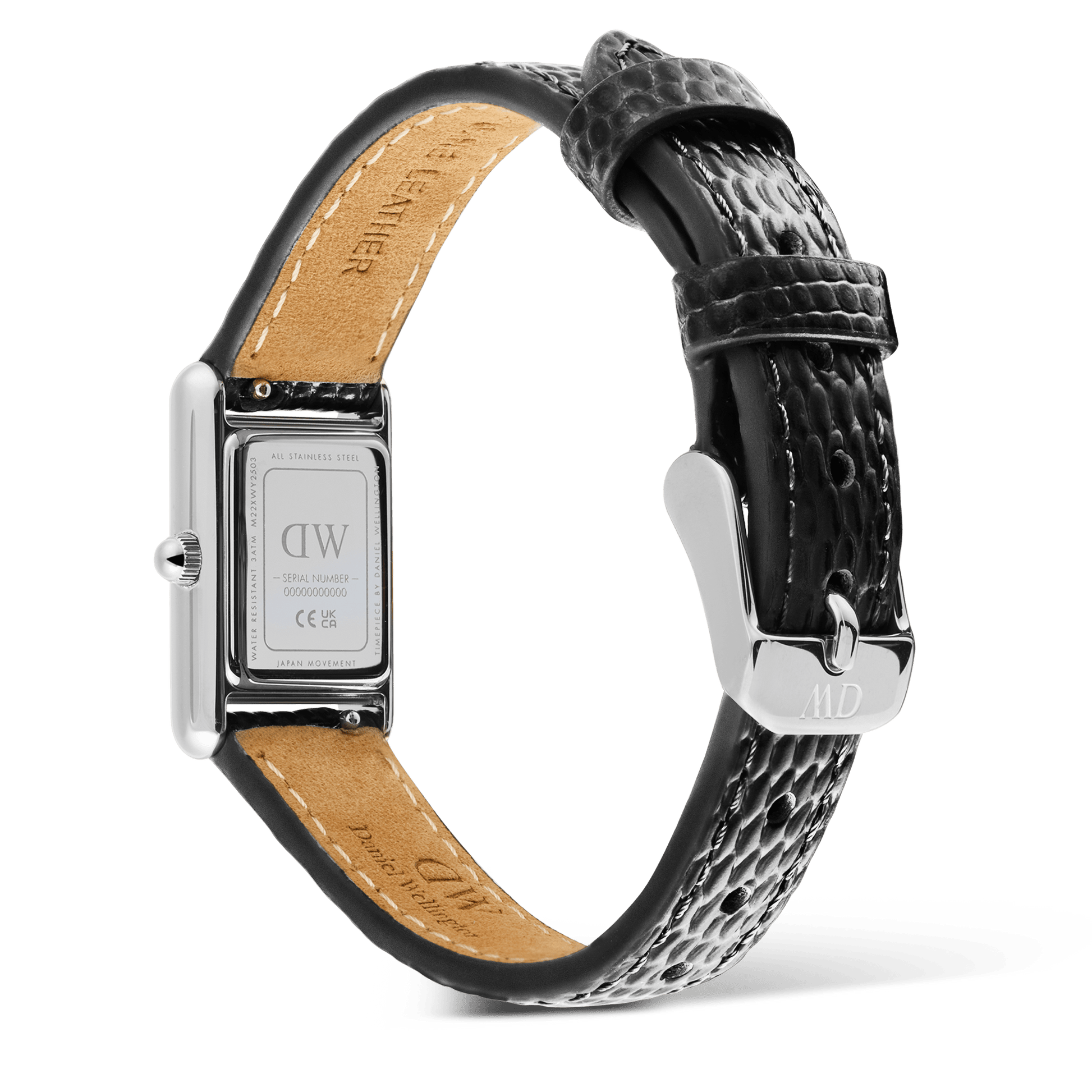 Bound Mini Black Lizard Silver