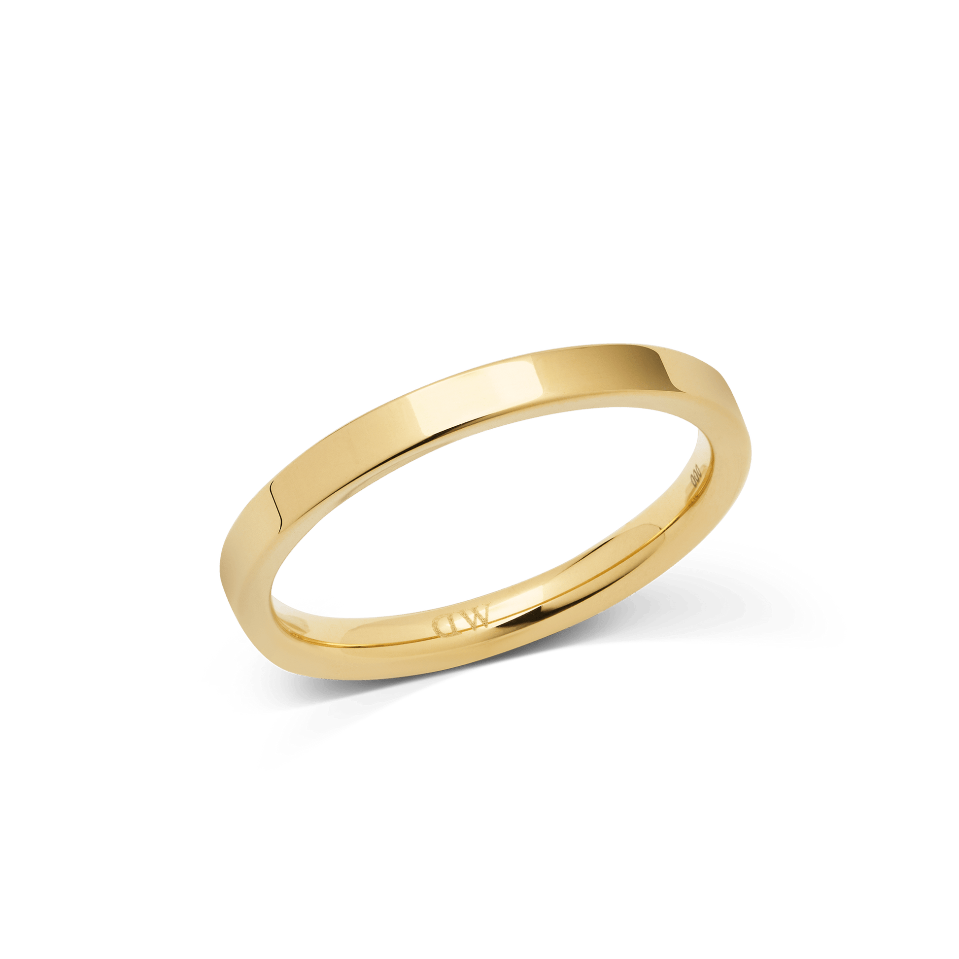 Line Ring Polished Gold 2.5mm