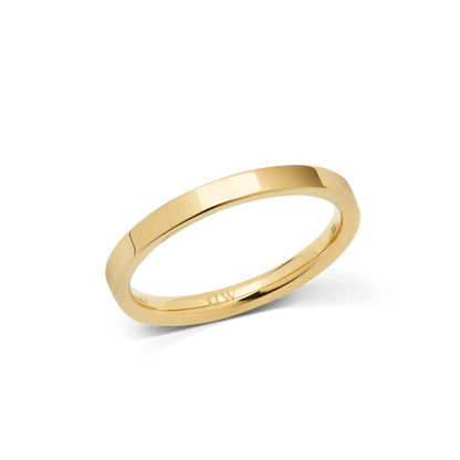 Line Ring Polished Gold 2.5mm