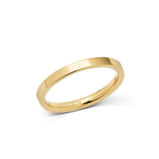 Line Ring Polished Gold 2.5mm