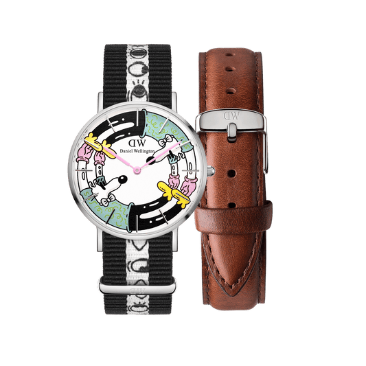 Steven Harrington x DW SET: NATO Multicolor Printed Dial & Strap