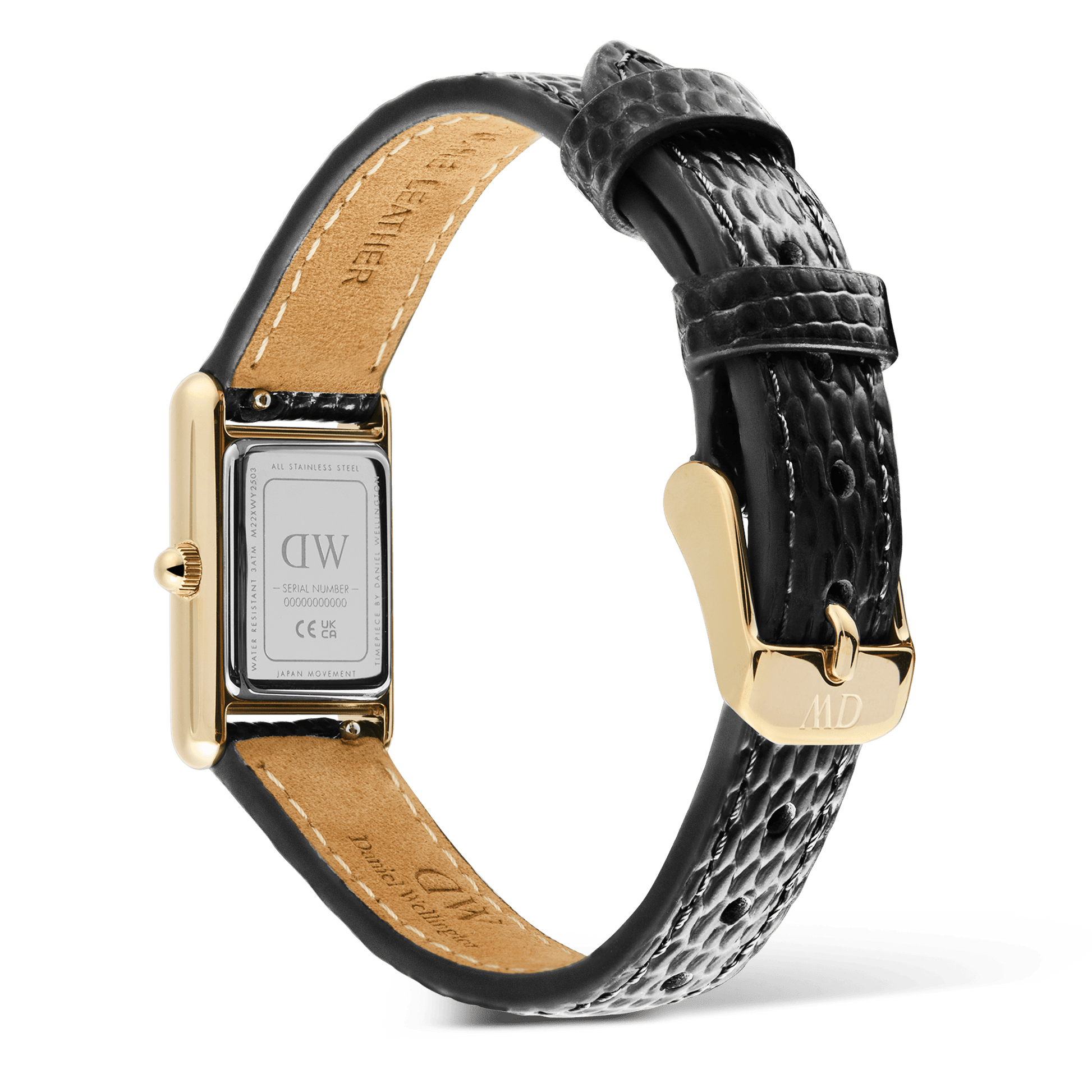 Bound Mini Black Lizard Gold