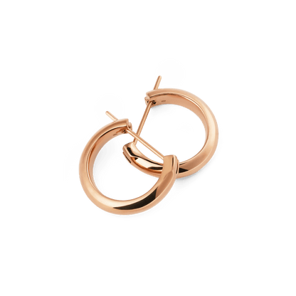 Arch Earrings Rose Gold 12mm