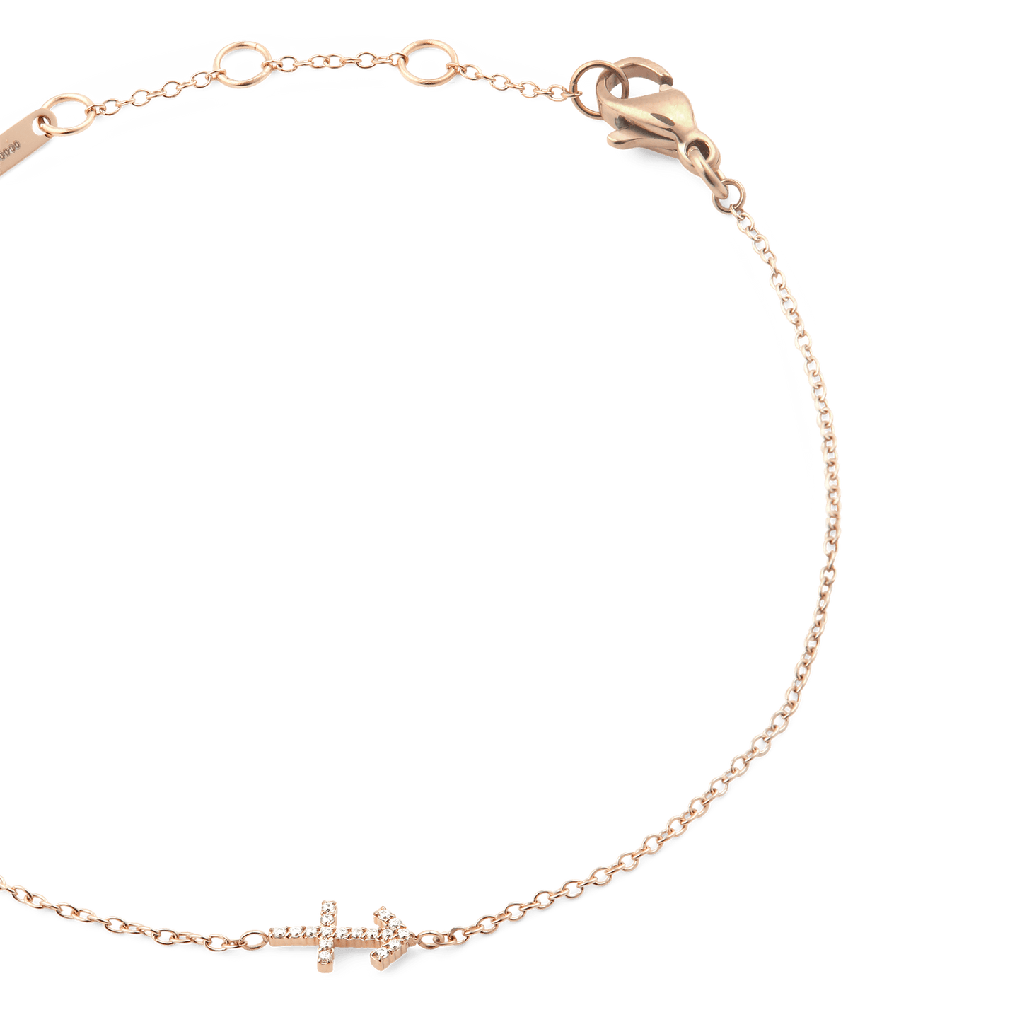 Crystal Zodiac Chain Bracelet Rose Gold