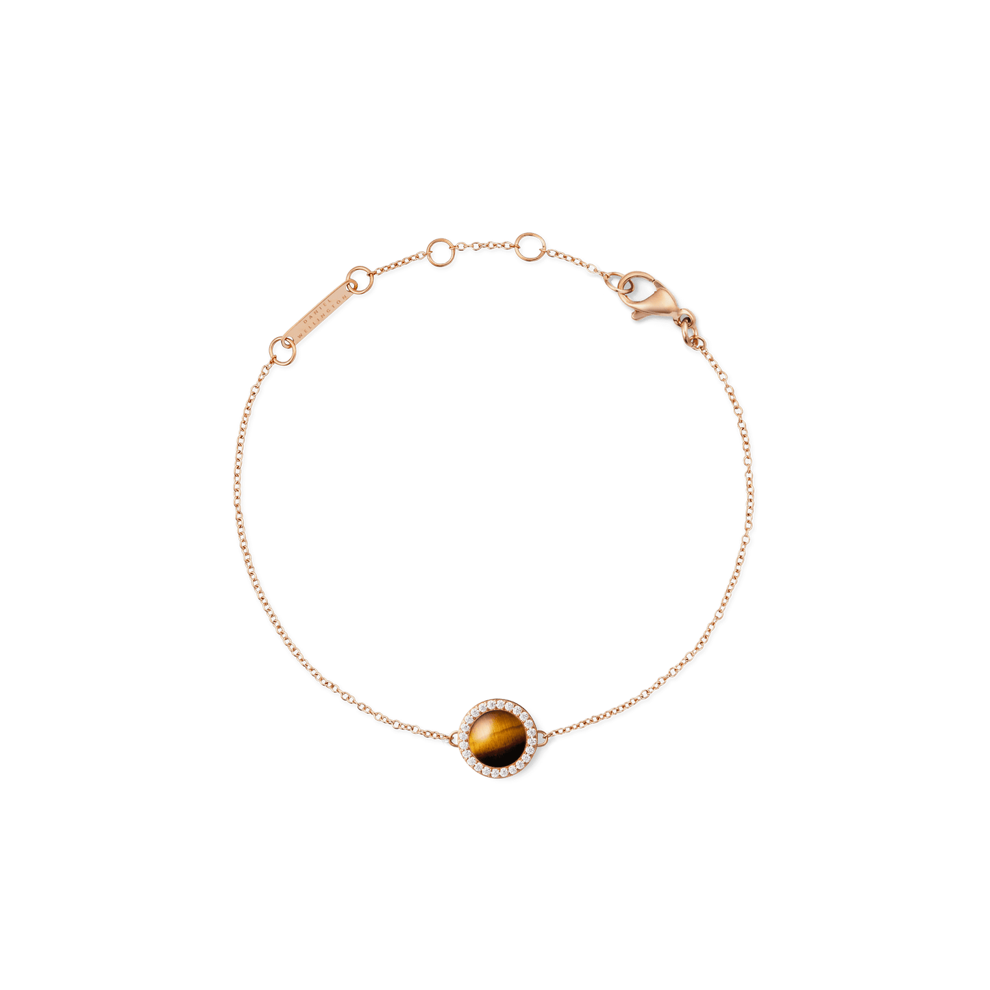 Audrey Bracelet Tiger Eye Rose Gold