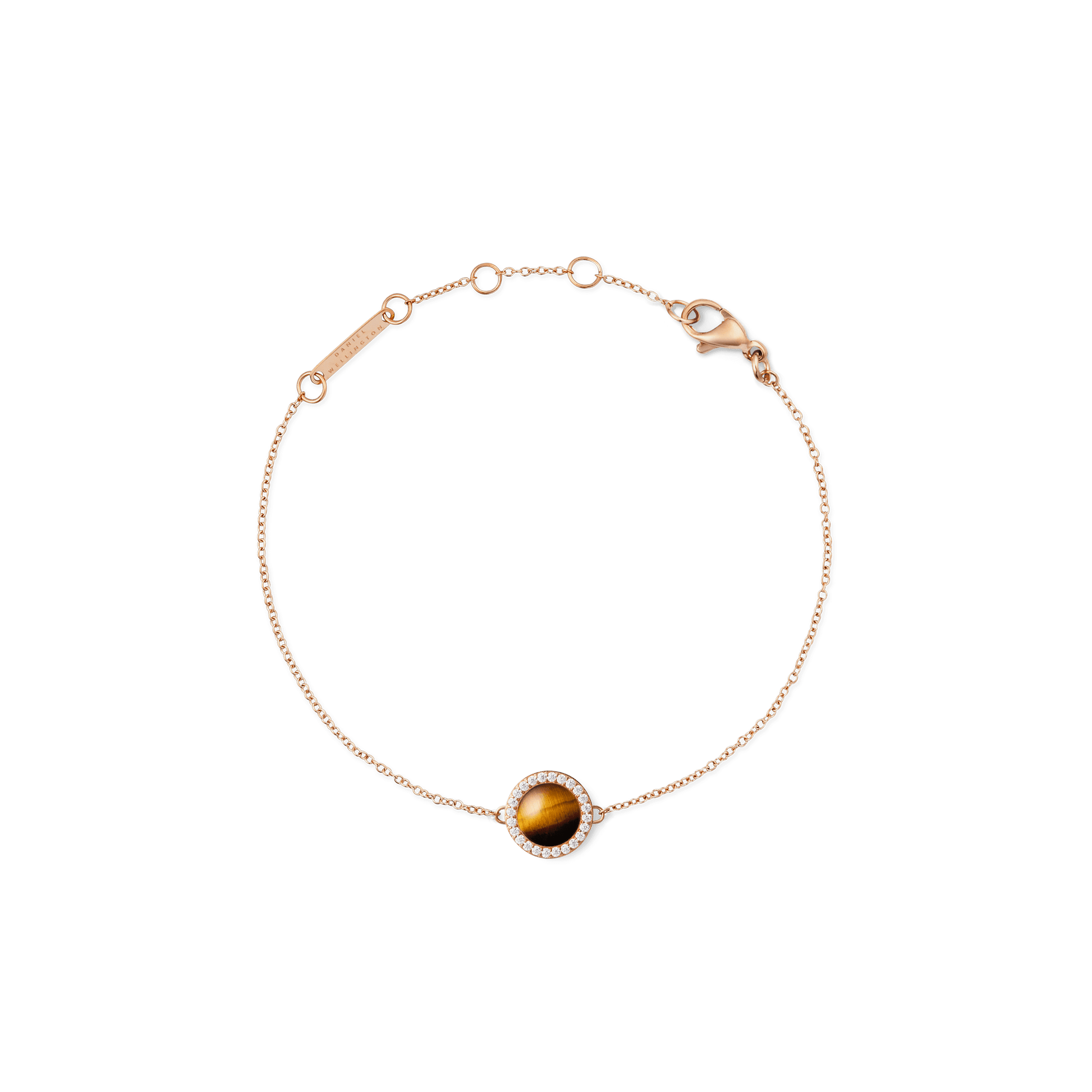 Audrey Bracelet Tiger Eye Rose Gold