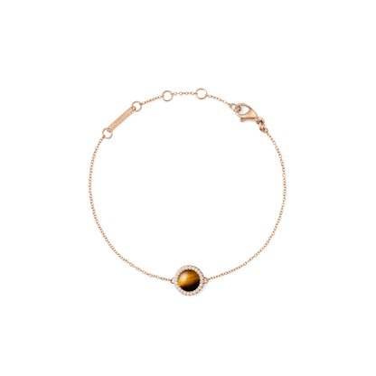 Audrey Bracelet Tiger Eye Rose Gold