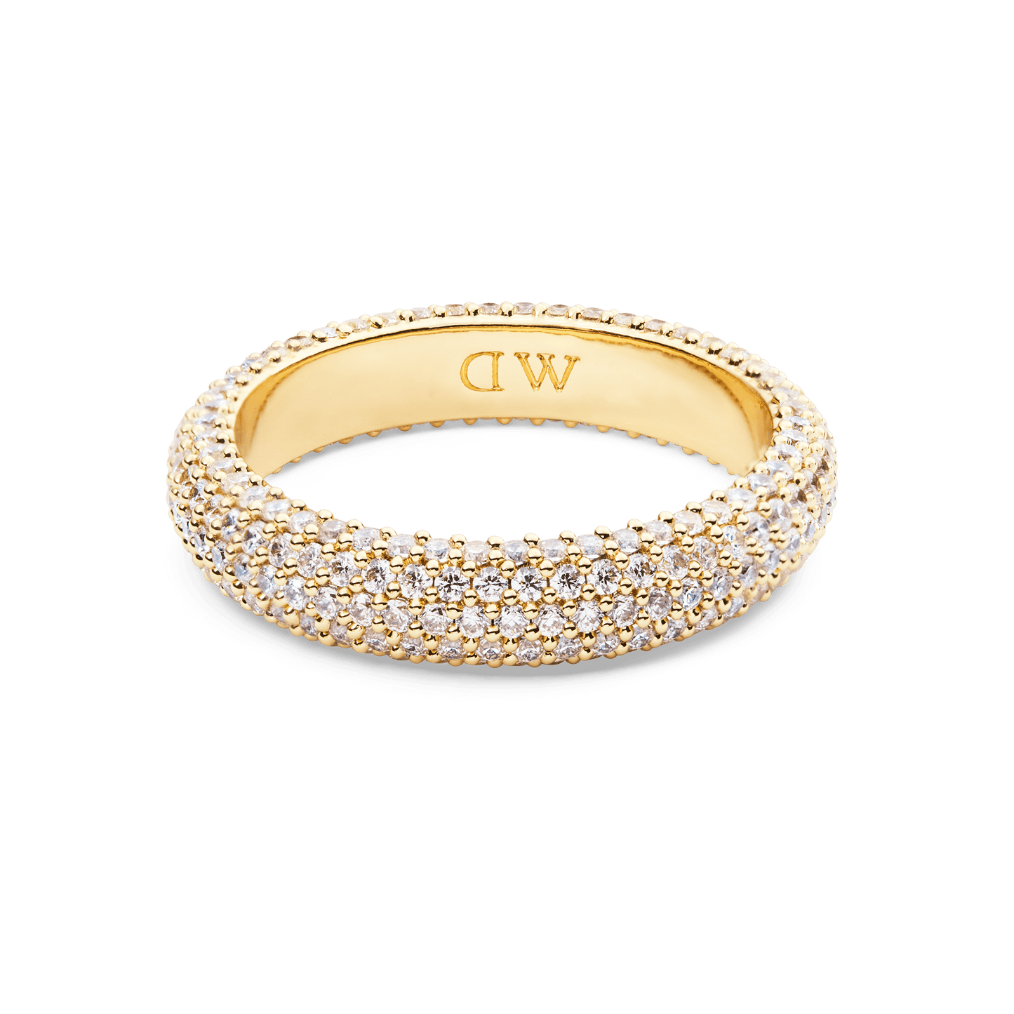Pavé Ring Gold 5 mm