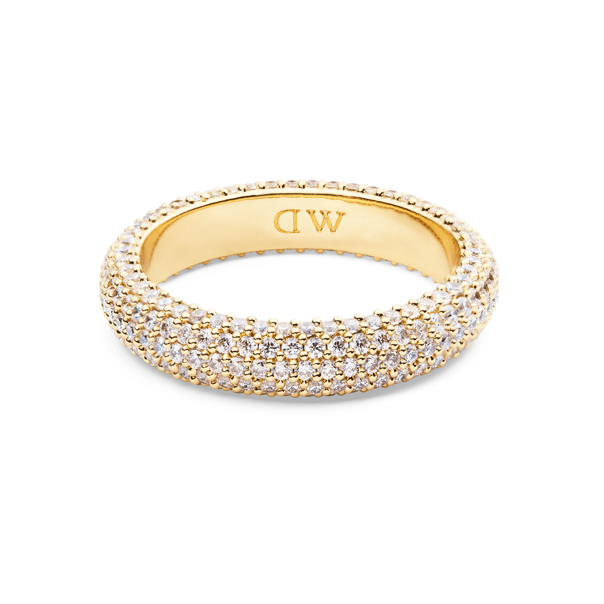 Pavé Ring Gold 5 mm
