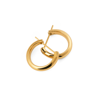 Arch Earrings Gold 12mm