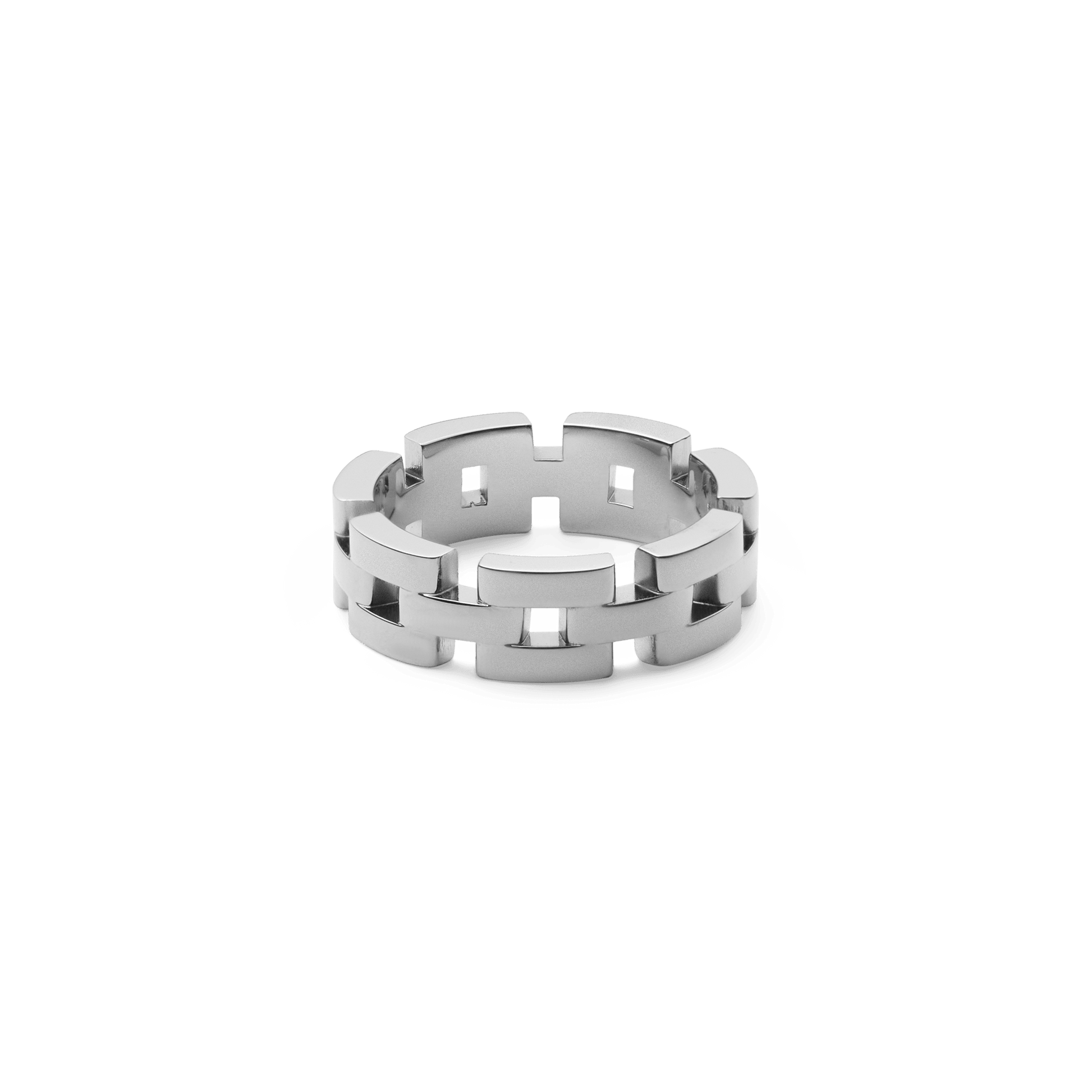 3-Link Ring Silver