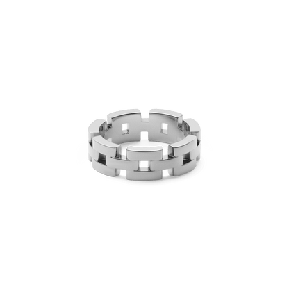 3-Link Ring Silver