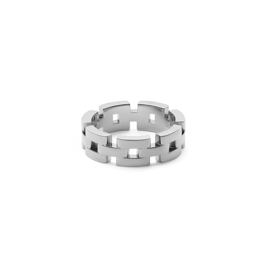 3-Link Ring Silver