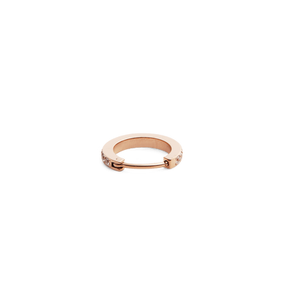 Crystal Hoop Earring Rose Gold