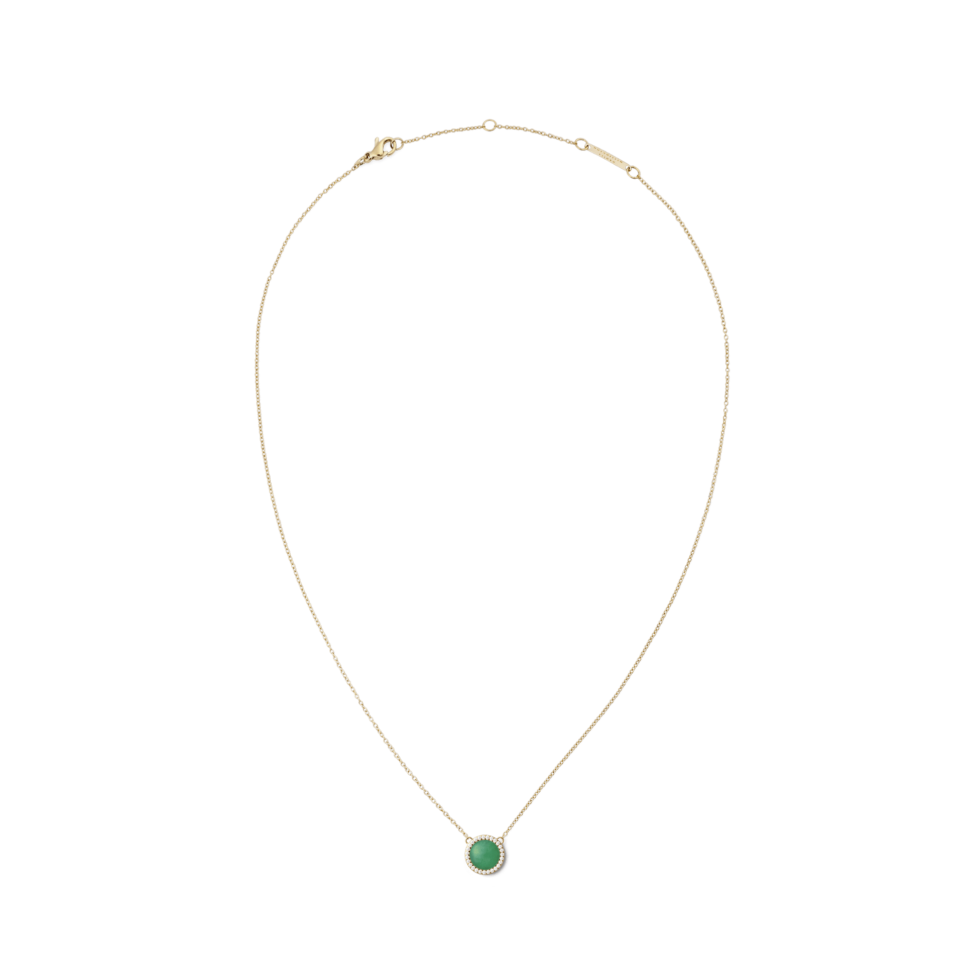 Audrey Necklace Jade Gold