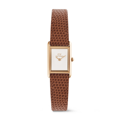 Bound Mini Light Brown Lizard Rose Gold