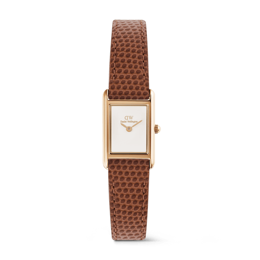 Bound Mini Light Brown Lizard Rose Gold