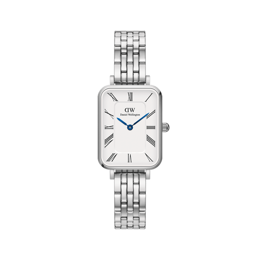 Quadro Roman Numerals 5-Link Silver