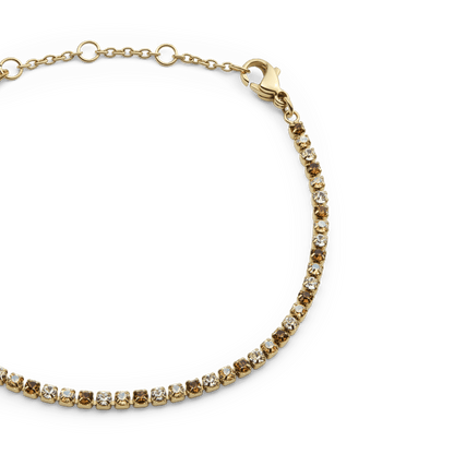 Classic Tennis Bracelet Honey Combo Gold