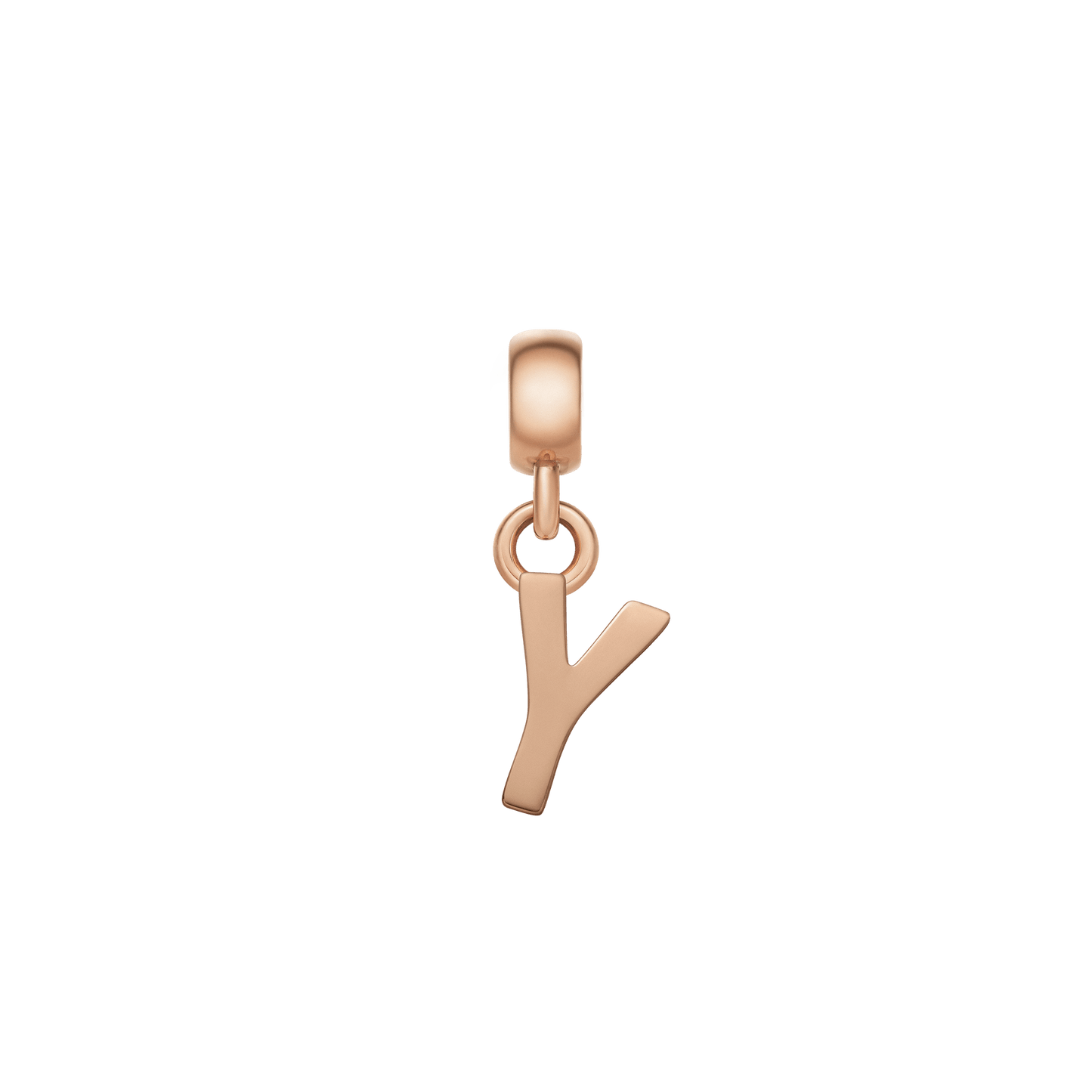 Letter Charm Rose Gold
