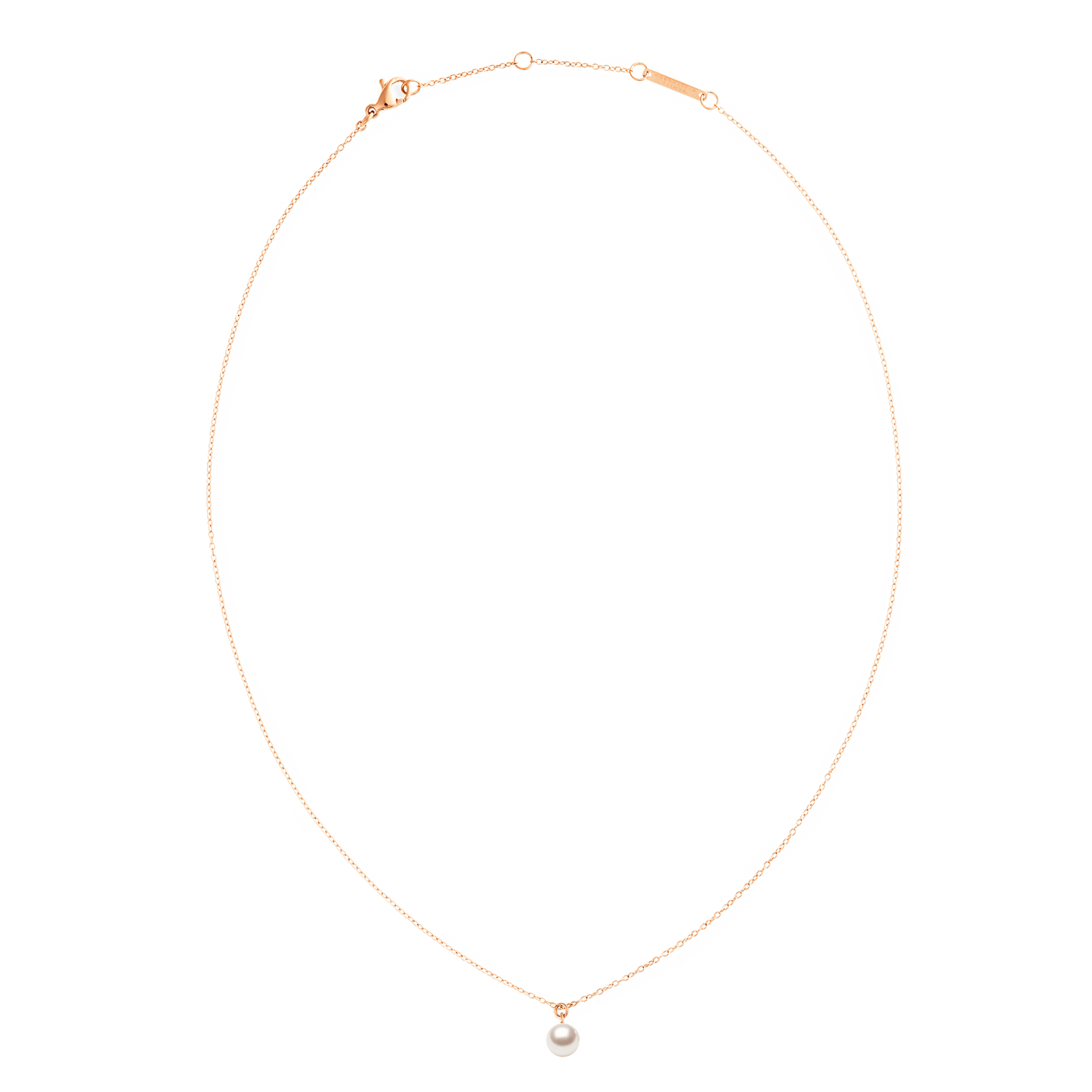Pearl Necklace Rose Gold