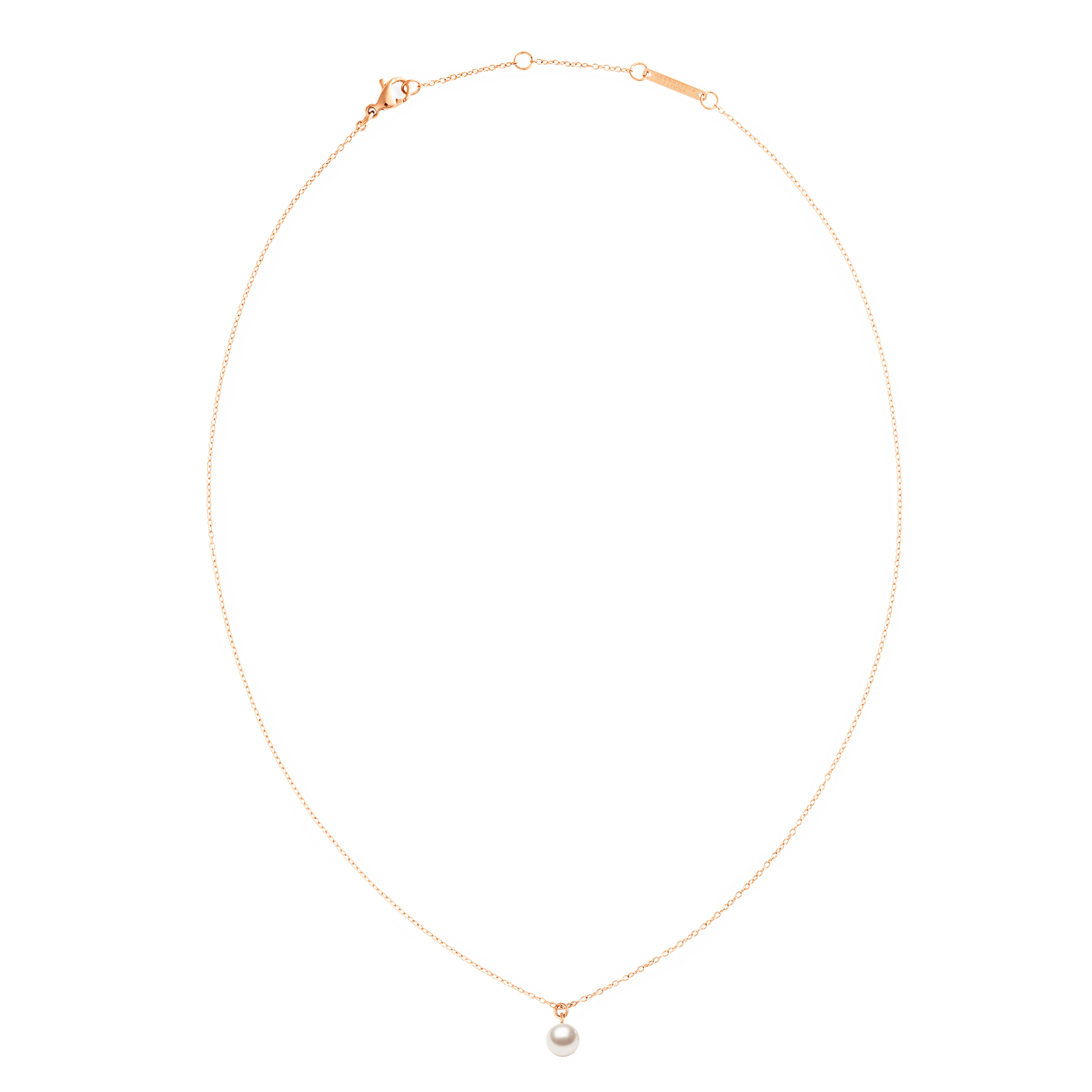 Pearl Necklace Rose Gold
