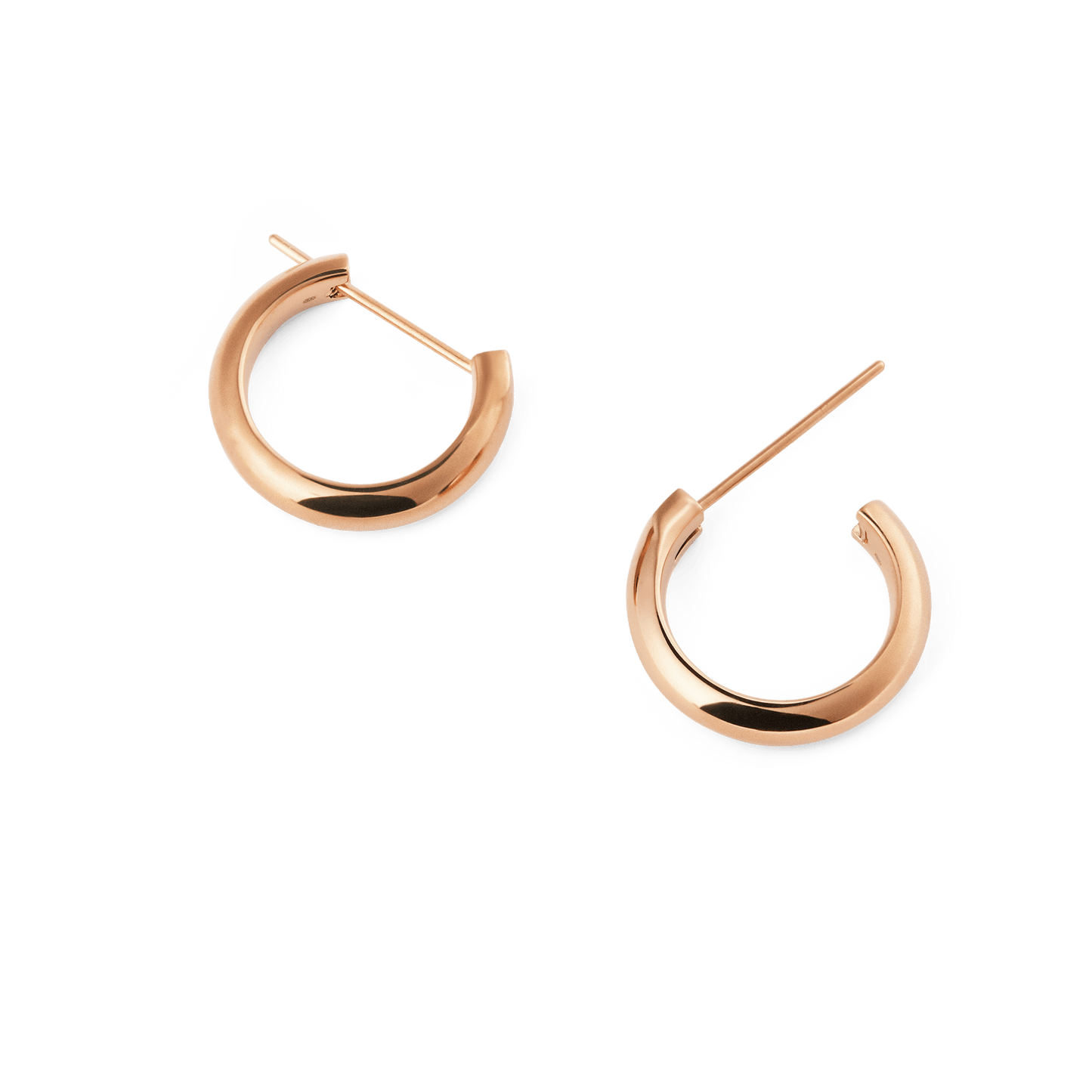 Arch Earrings Rose Gold 12mm
