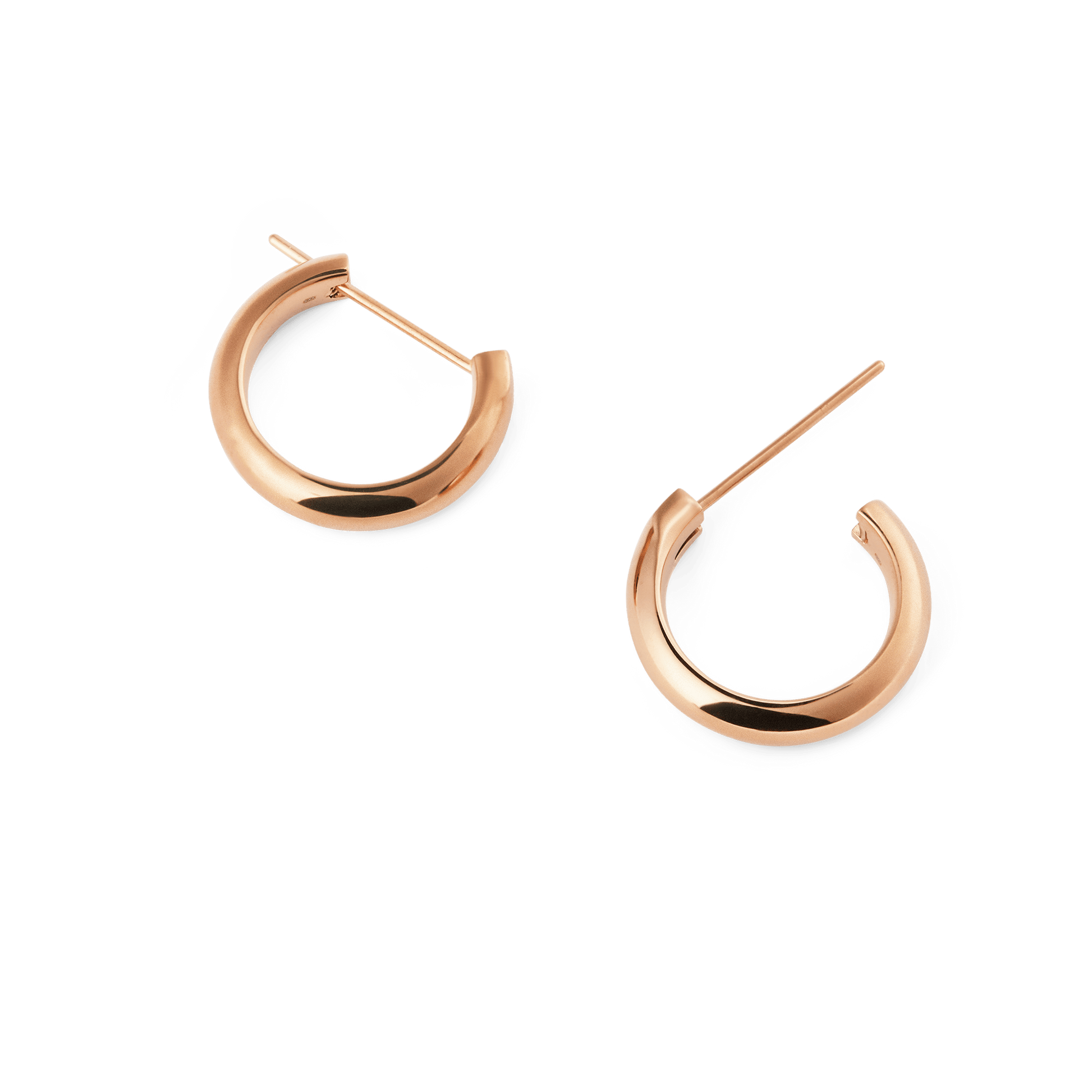 Arch Earrings Rose Gold 12mm