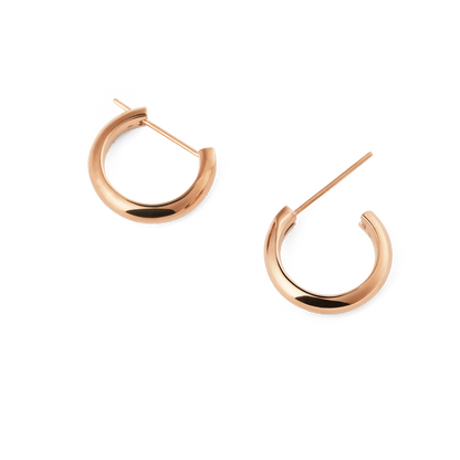 Arch Earrings Rose Gold 12mm