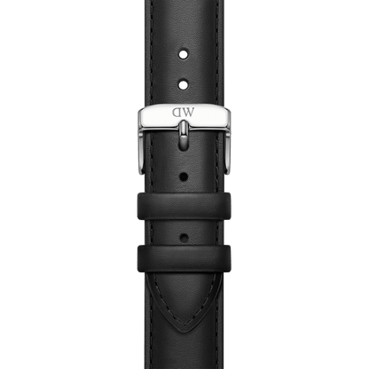 Smartwatch Strap Leather Silver