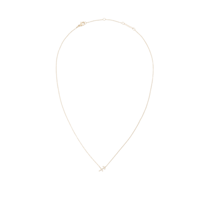 Crystal Zodiac Chain Necklace Gold