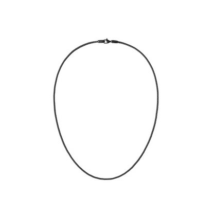 Tide Mesh Necklace Black 1.8