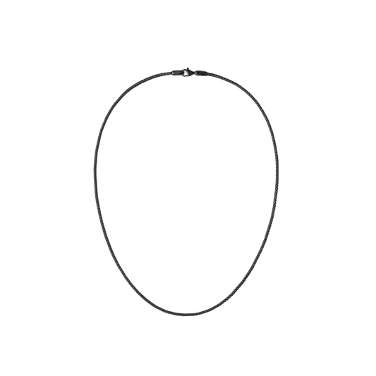 Tide Mesh Necklace Black 1.8