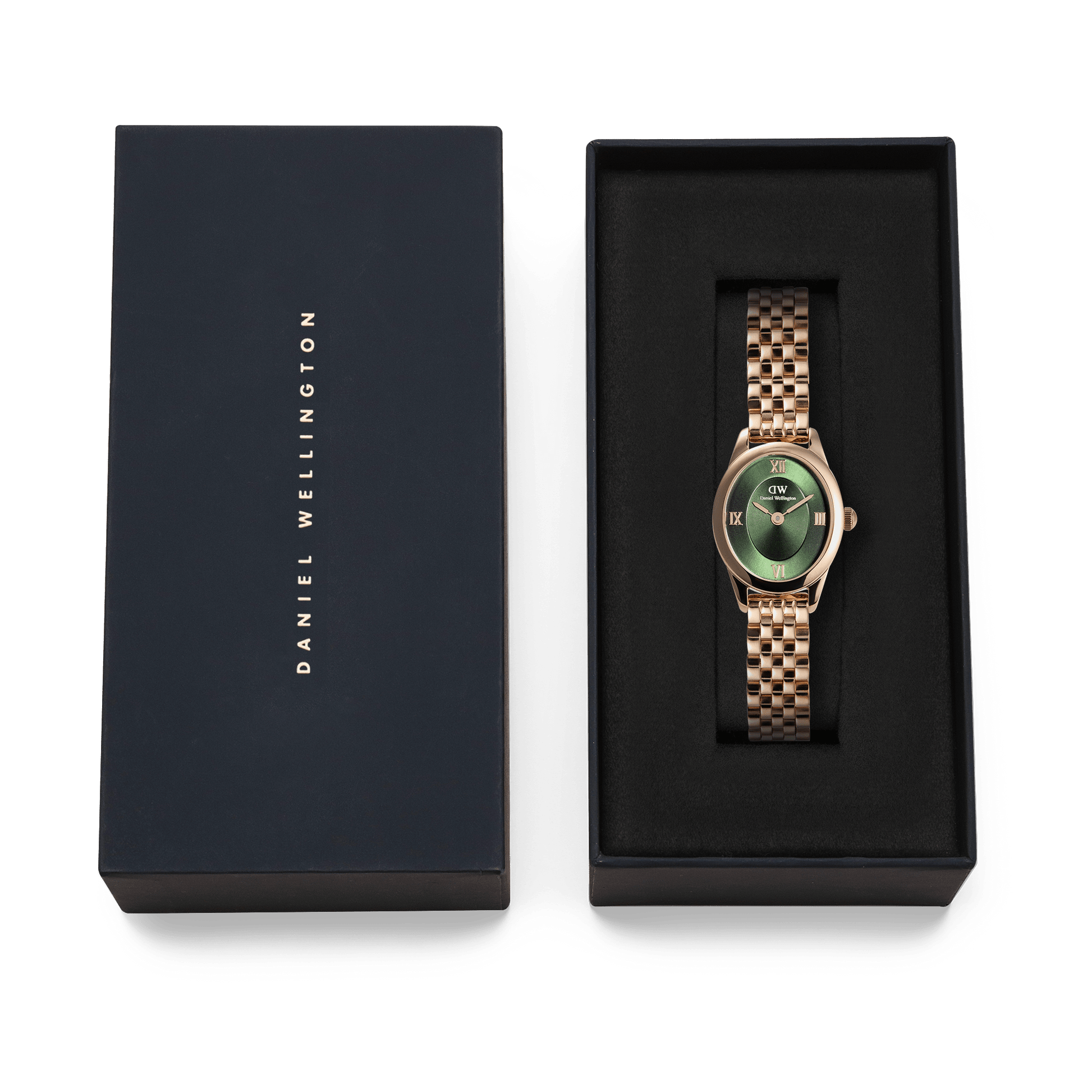 Ophelia Mini Emerald Rose Gold