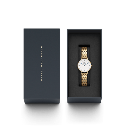 Petite Roman Numerals 5-Link Gold