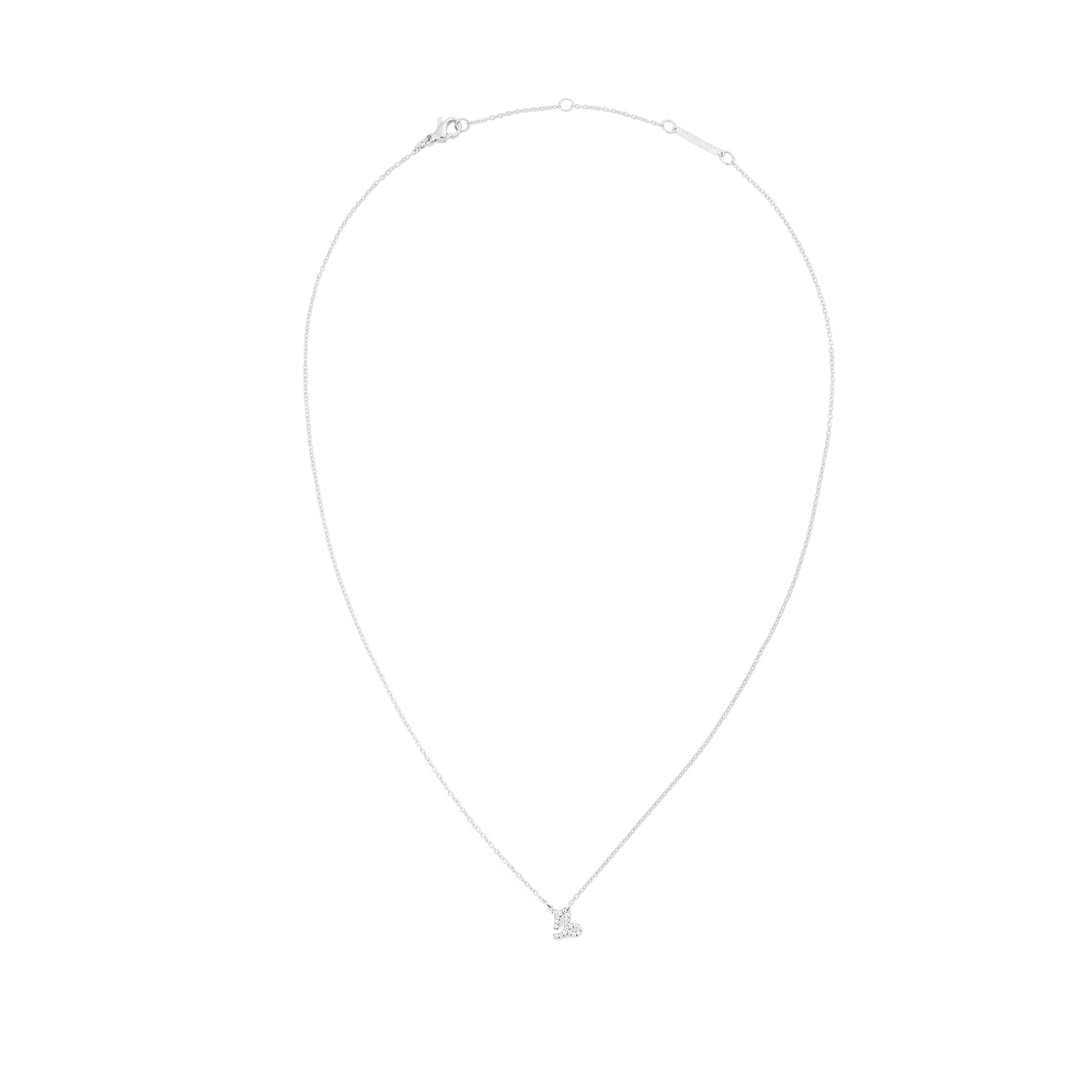 Crystal Zodiac Chain Necklace Silver