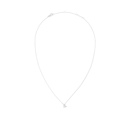 Crystal Zodiac Chain Necklace Silver