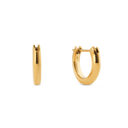 Arch Earrings Gold 9mm