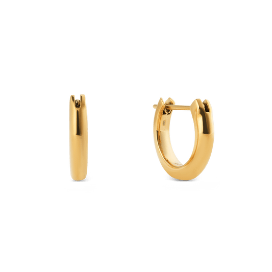 Arch Earrings Gold 9mm