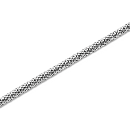 Tide Mesh Necklace Silver 2.8
