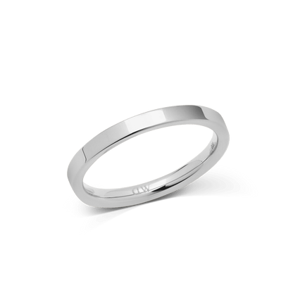 Line Ring Polished Silver 2.5mm
