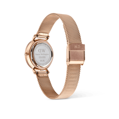 Petite Roman Numerals Date Rose Gold
